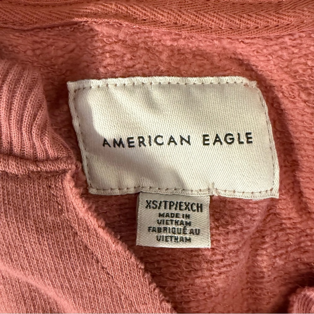 American Eagle Split Neck Pullover Sweatshirt, Du… - image 5